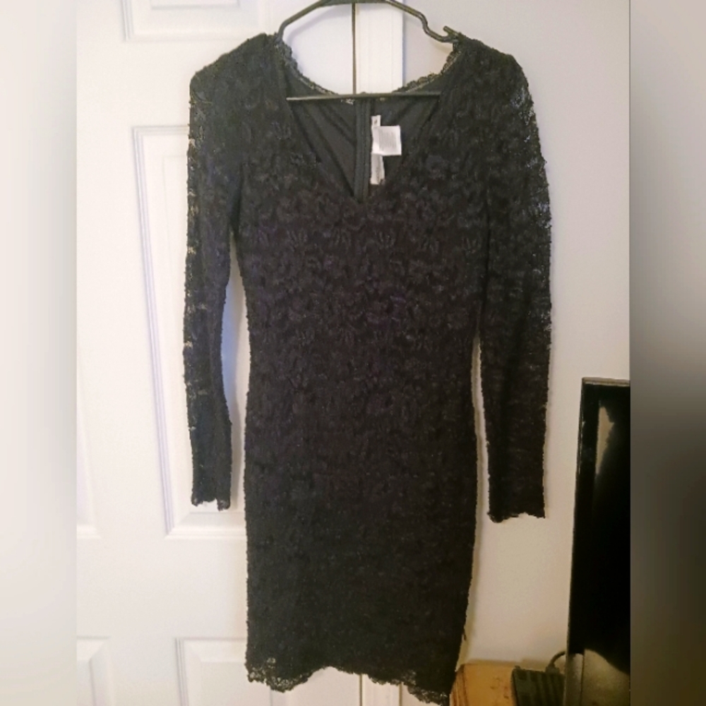 Little black lace dress